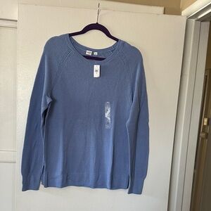 GAP Women's Blue Crewneck Sweater